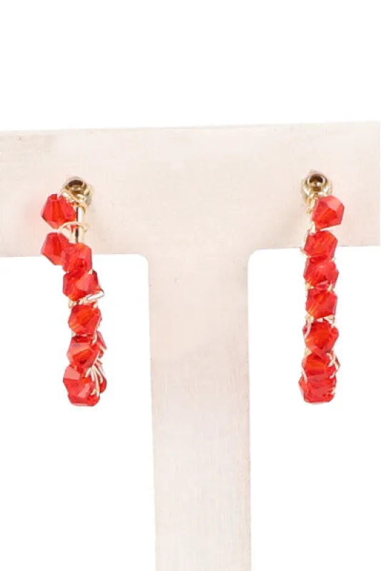 Aretes Corazón Cuentas sold by Shasa