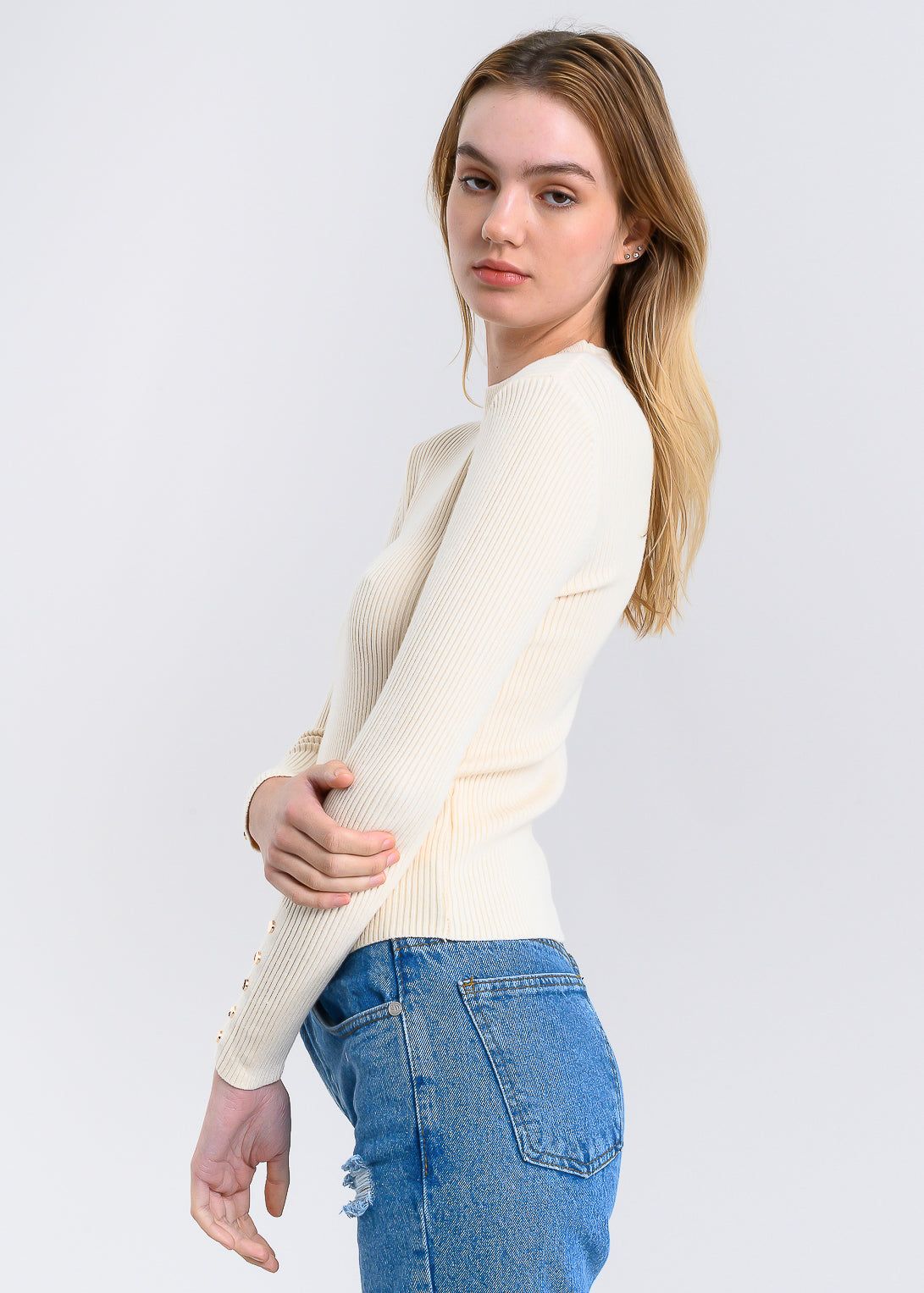 Suéter acanalado botones sold by Shasa product image thumbnail 3