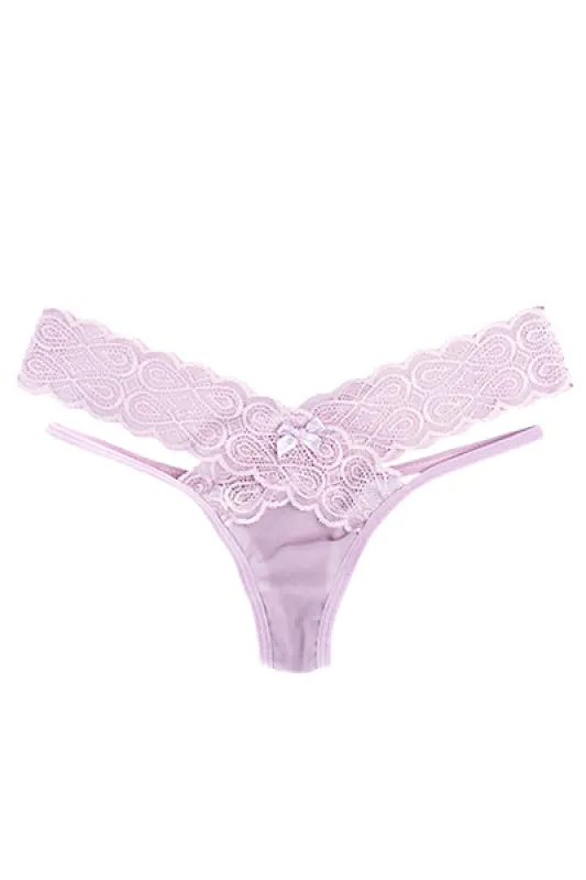 Tanga tiras encaje cruzado sold by Shasa