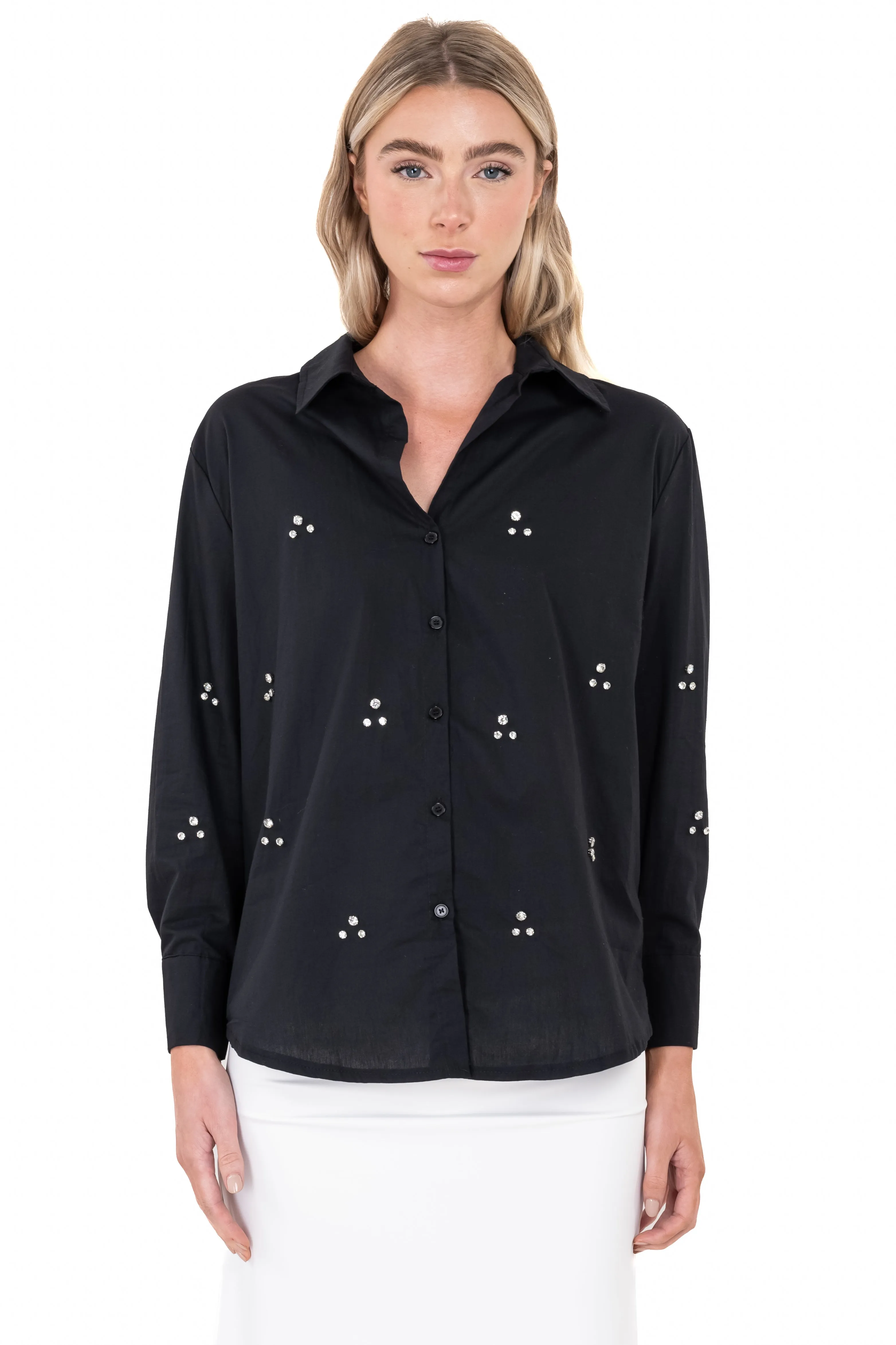 Camisa cuello solapa brillos sold by Shasa product image thumbnail 2