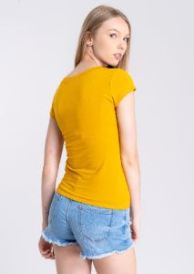 Blusa manga corta cuello v sold by Shasa