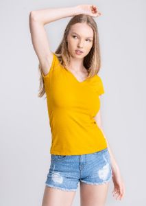 Blusa manga corta cuello v sold by Shasa
