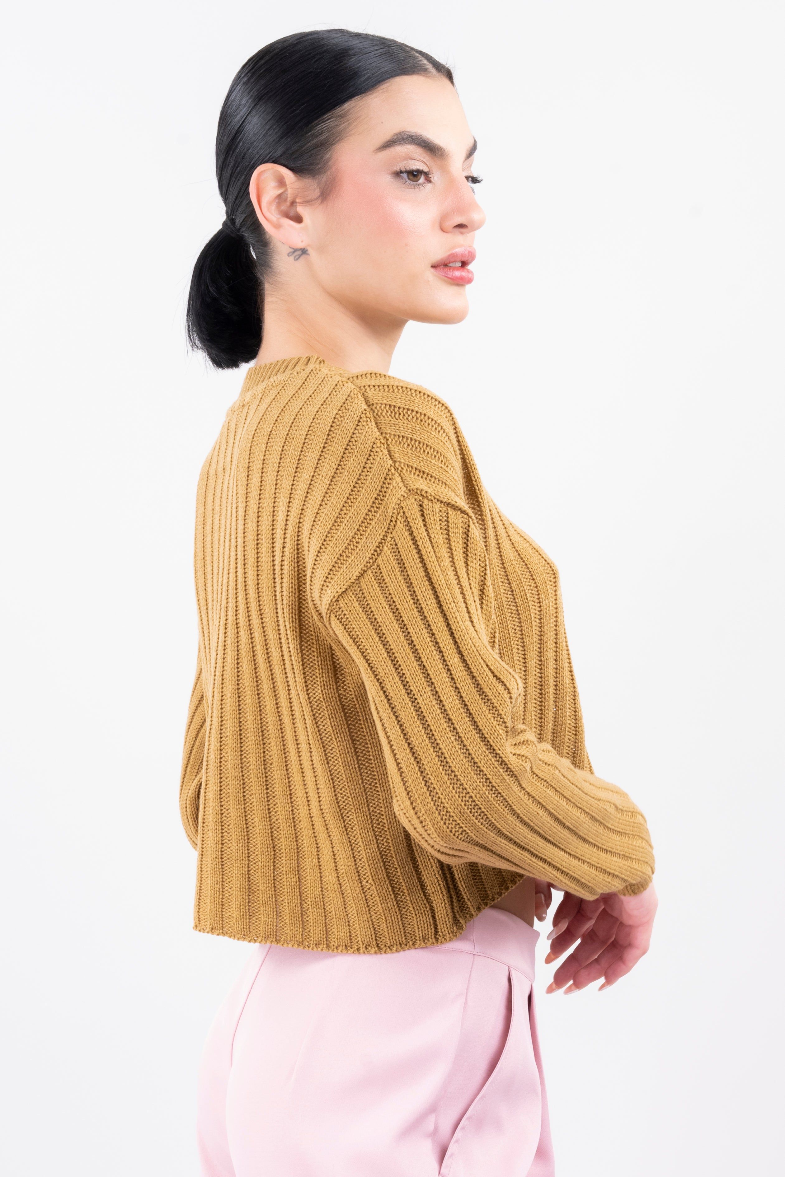 Suéter crop textura rayas sold by Shasa product image thumbnail 3