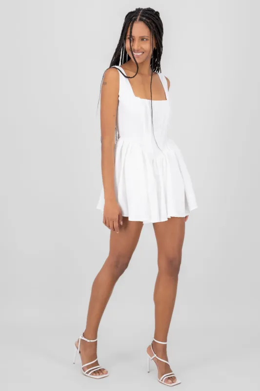 Vestido corset con escote cuadrado sold by Shasa