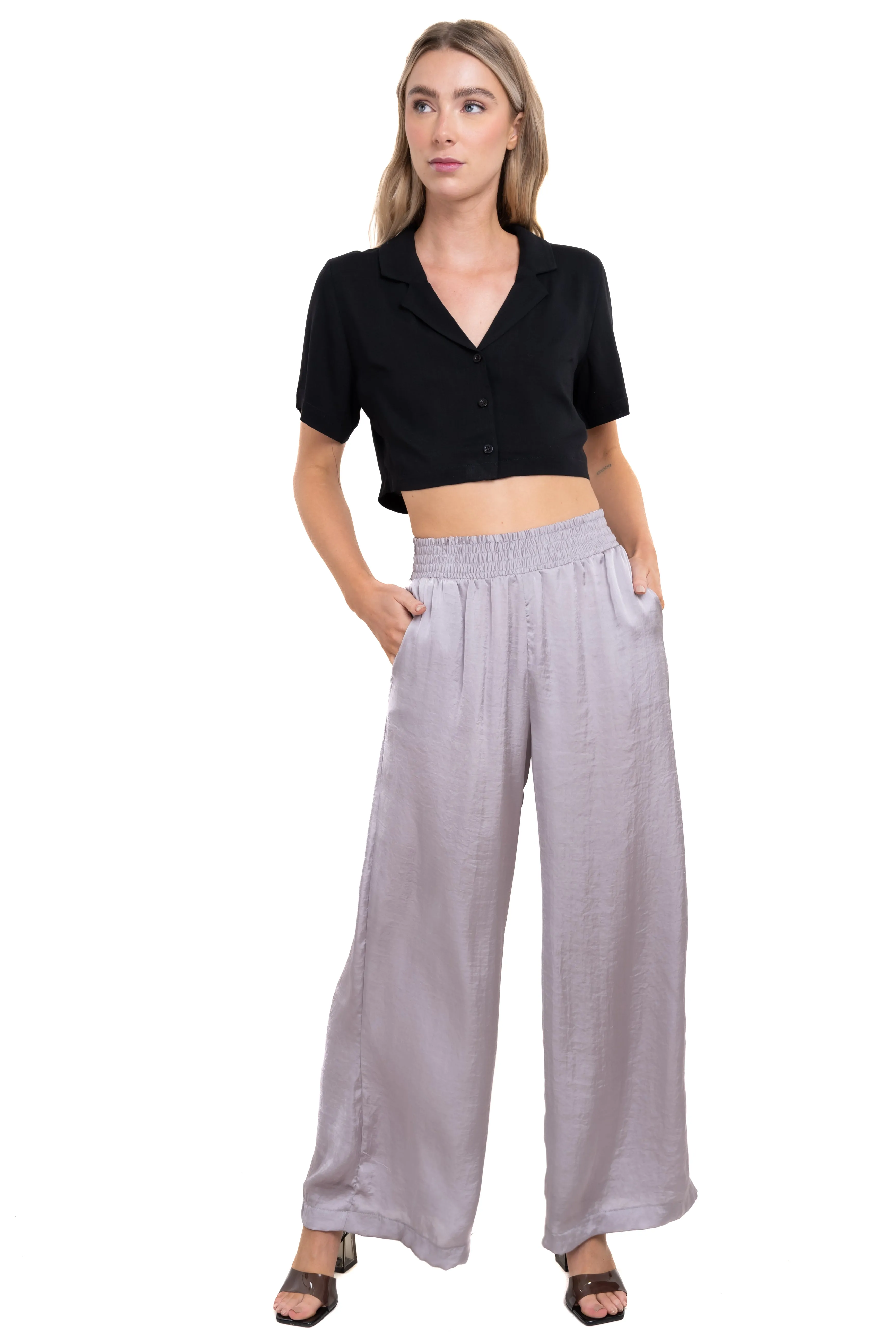 Pantalón amplio cintura elástica sold by Shasa product image thumbnail 2