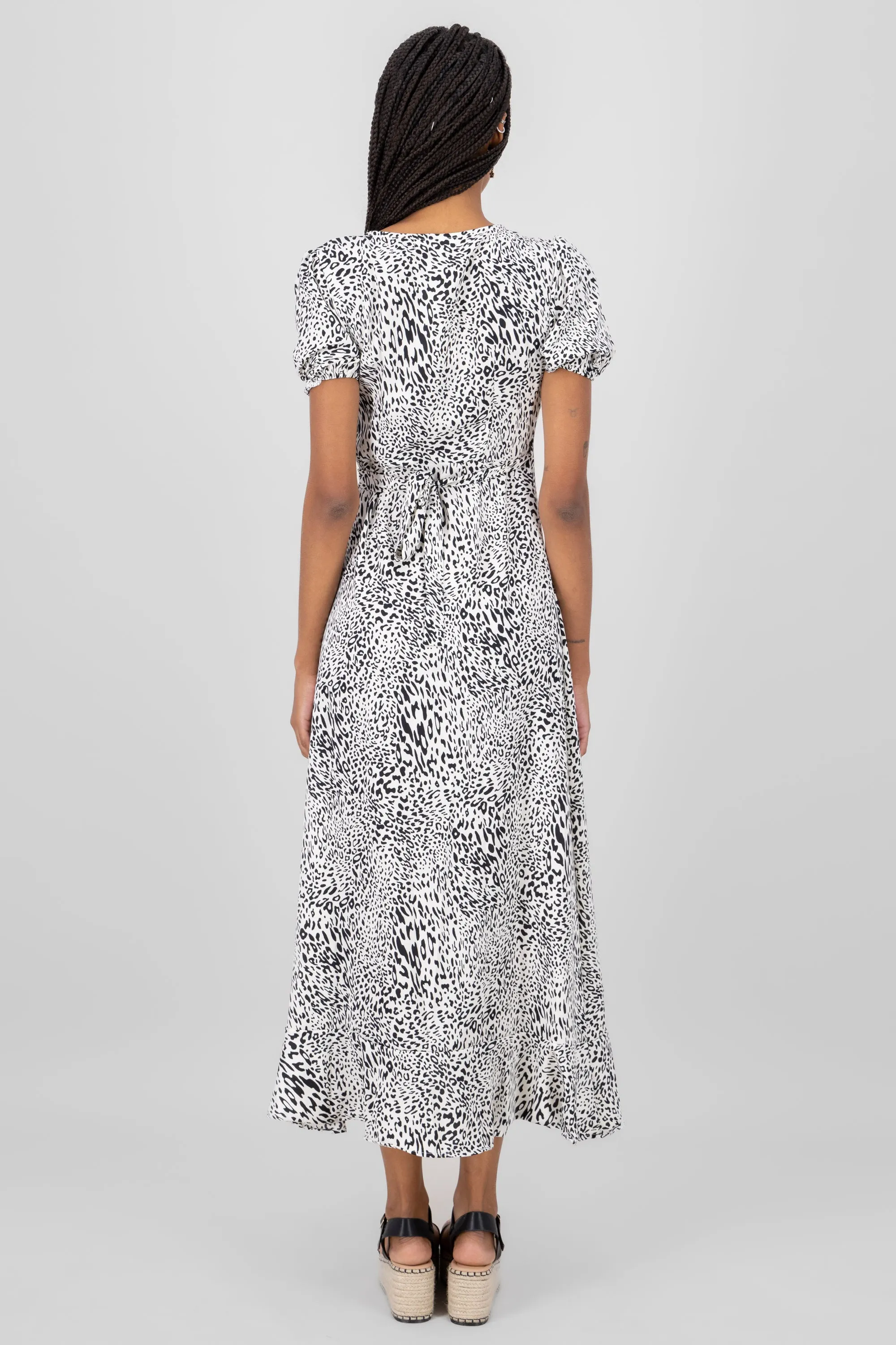 Maxi vestido animal print manga corta sold by Shasa product image thumbnail 4