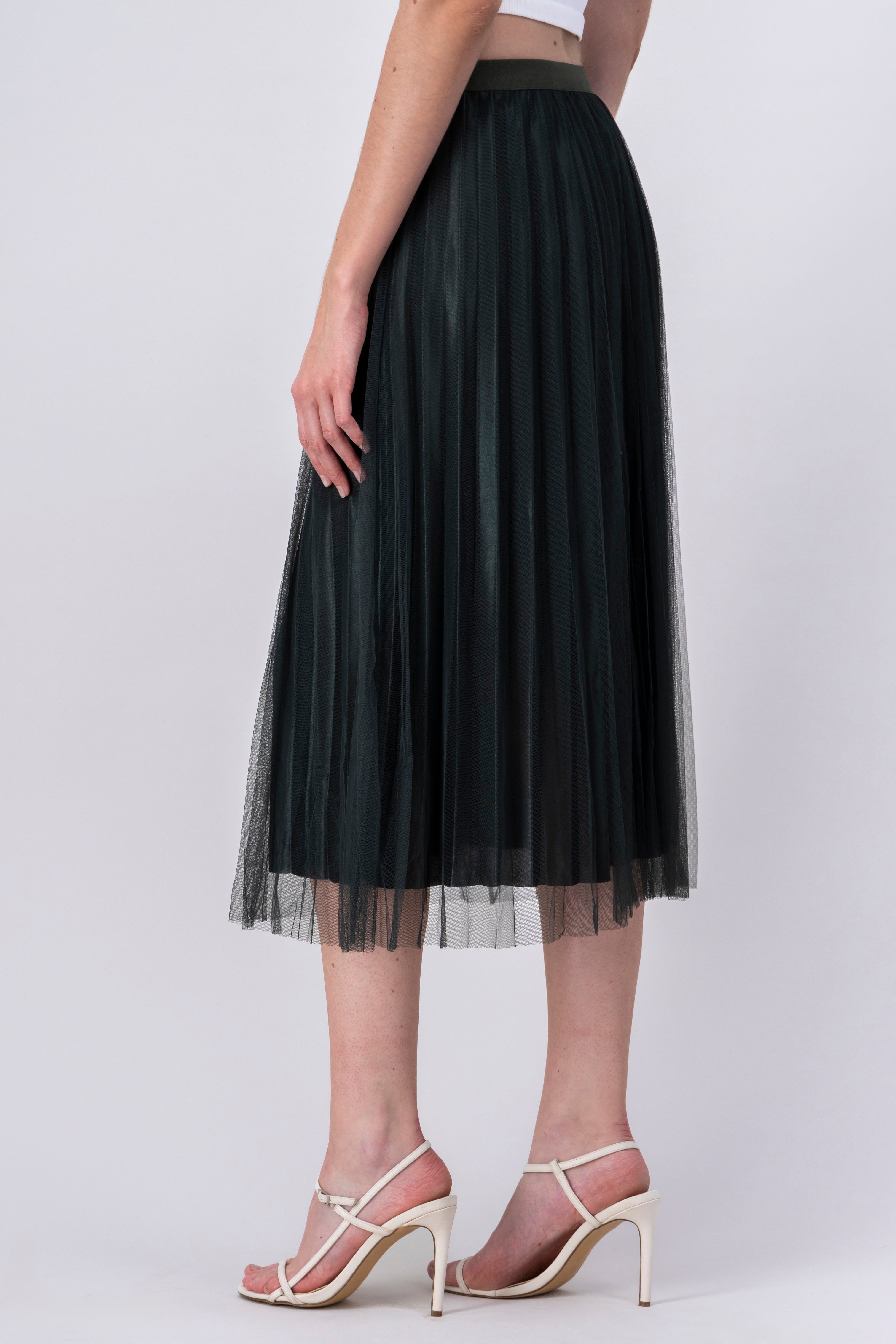 Falda Midi Plisada Mesh sold by Shasa product image thumbnail 4