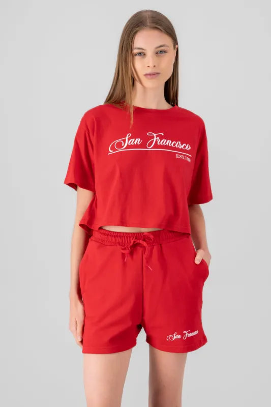 Playera crop san francisco sold by Shasa