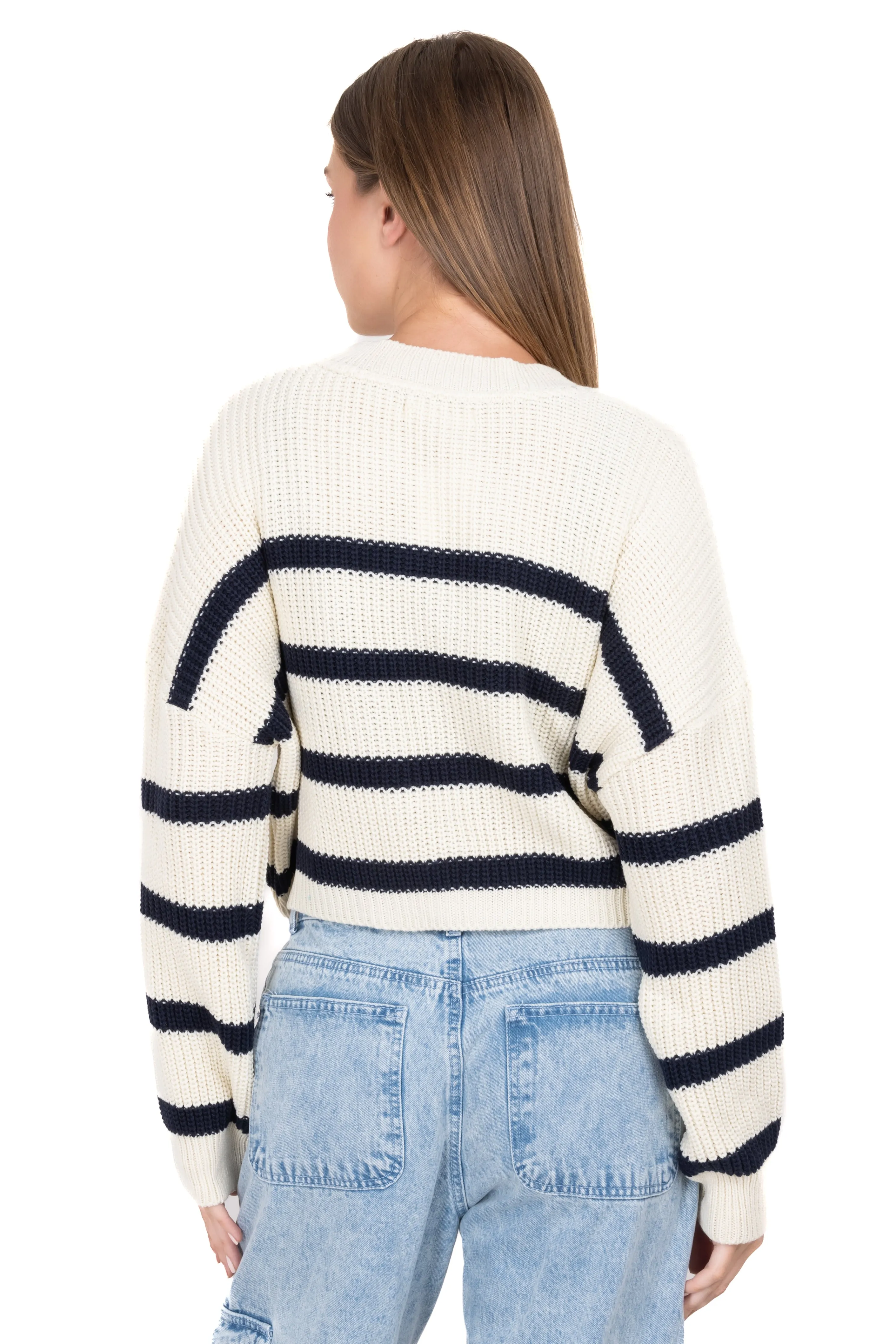 Suéter crop rayas sold by Shasa product image thumbnail 4