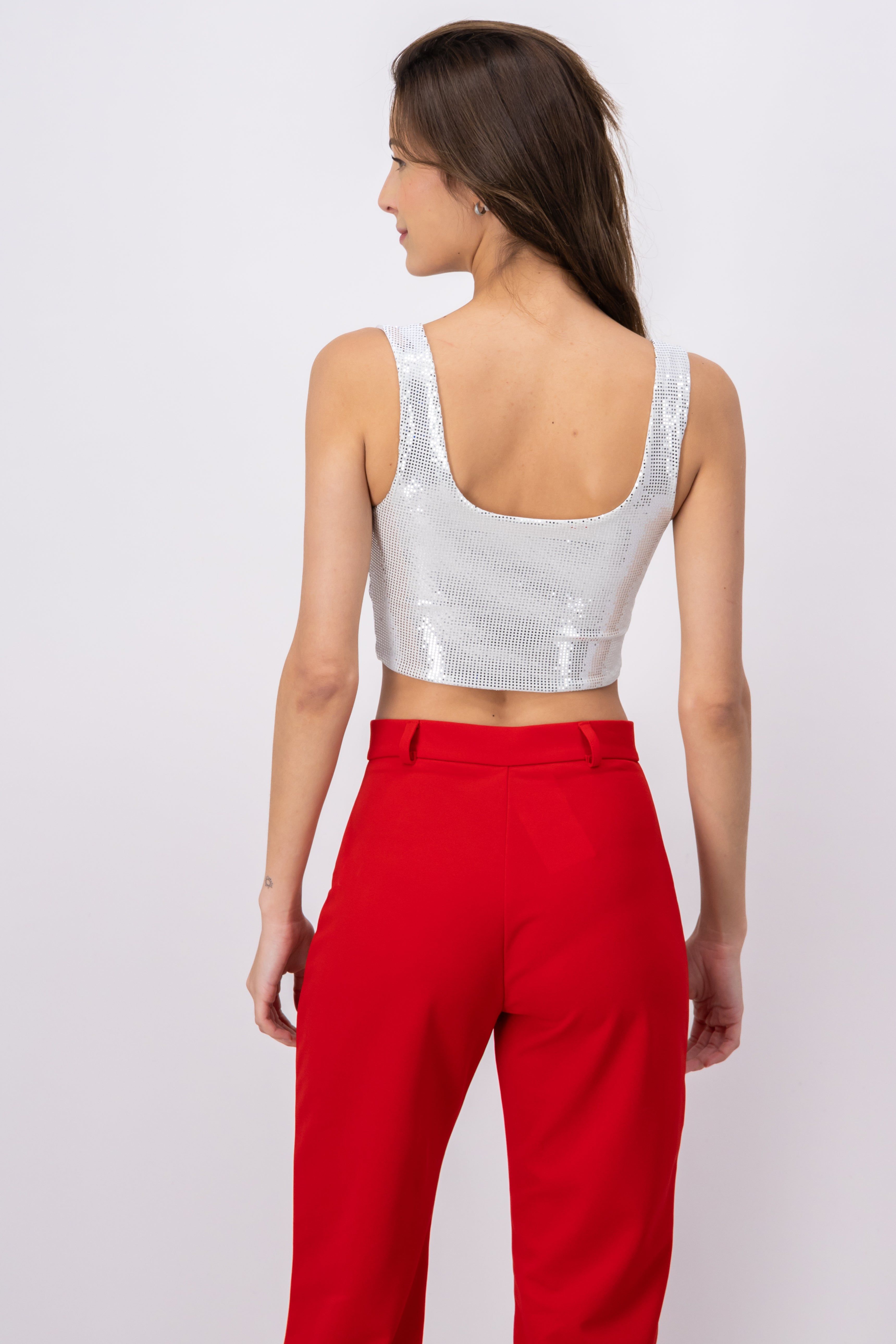 Top corset tirantes lentejuelas sold by Shasa product image thumbnail 3