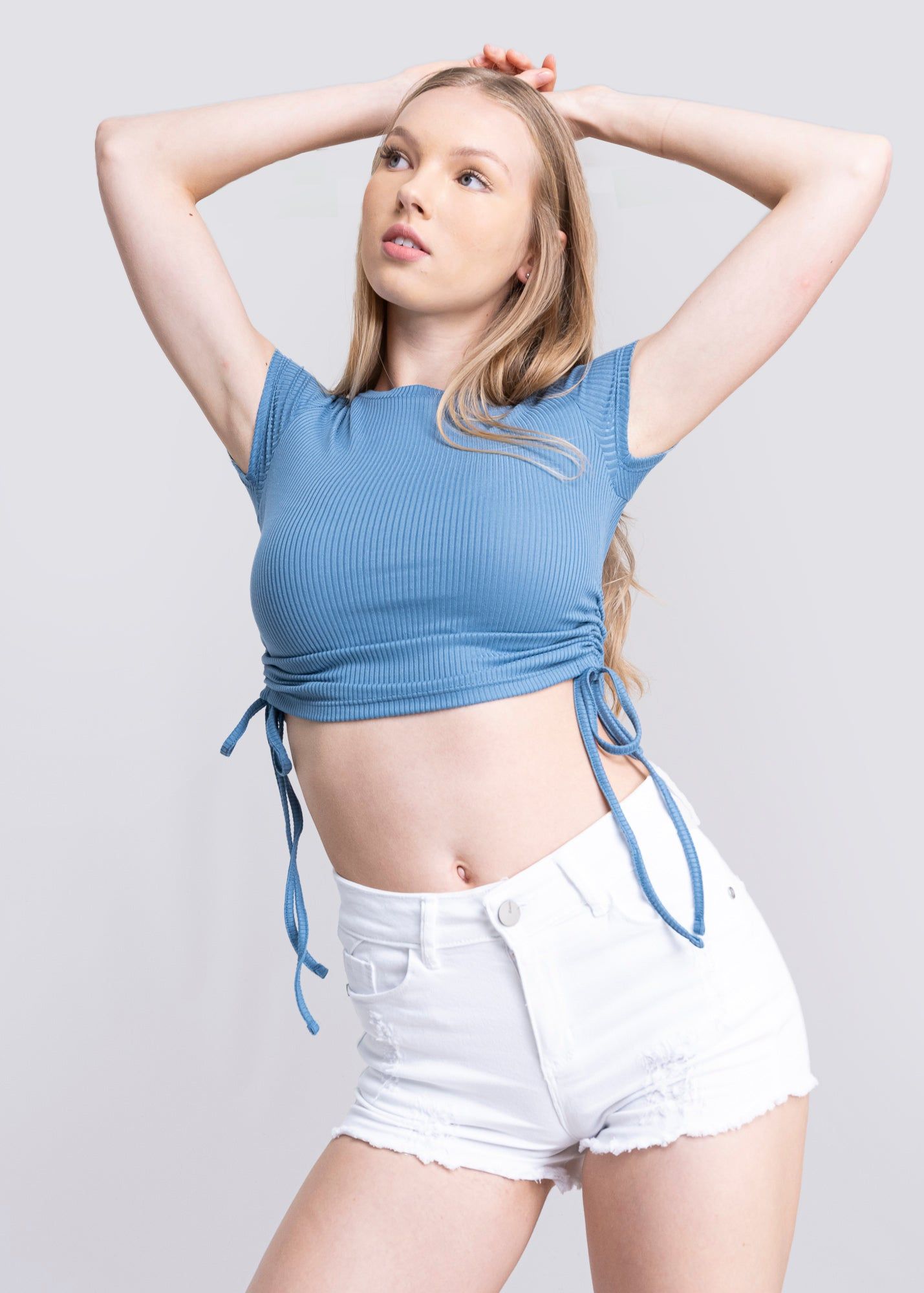 Top manga corta jaretas laterales sold by Shasa