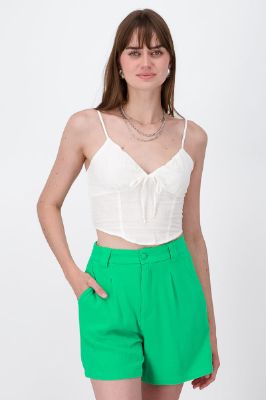 Top de corset de lino sold by Shasa