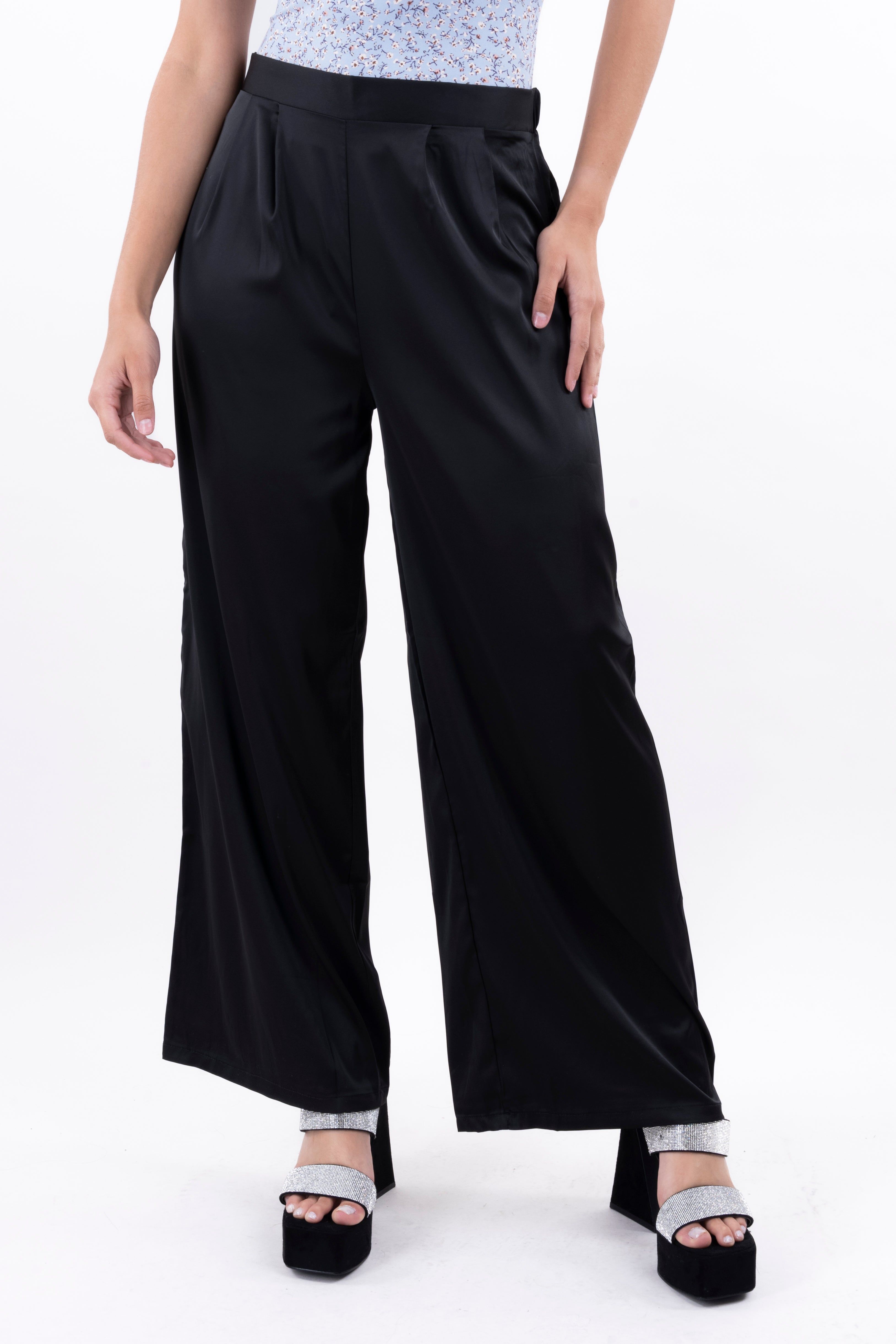 Pantalón wide leg satín liso sold by Shasa