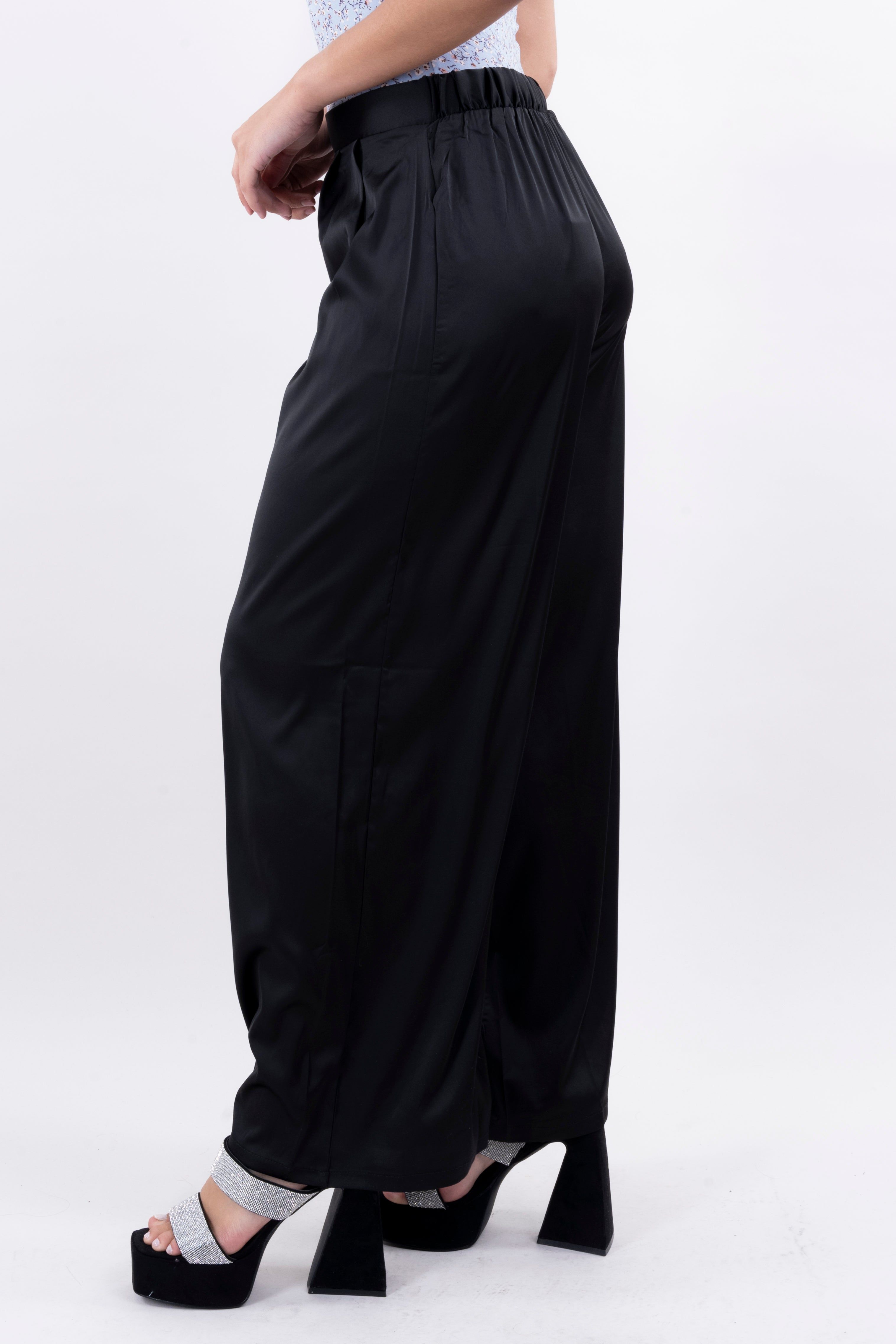 Pantalón wide leg satín liso sold by Shasa product image thumbnail 3