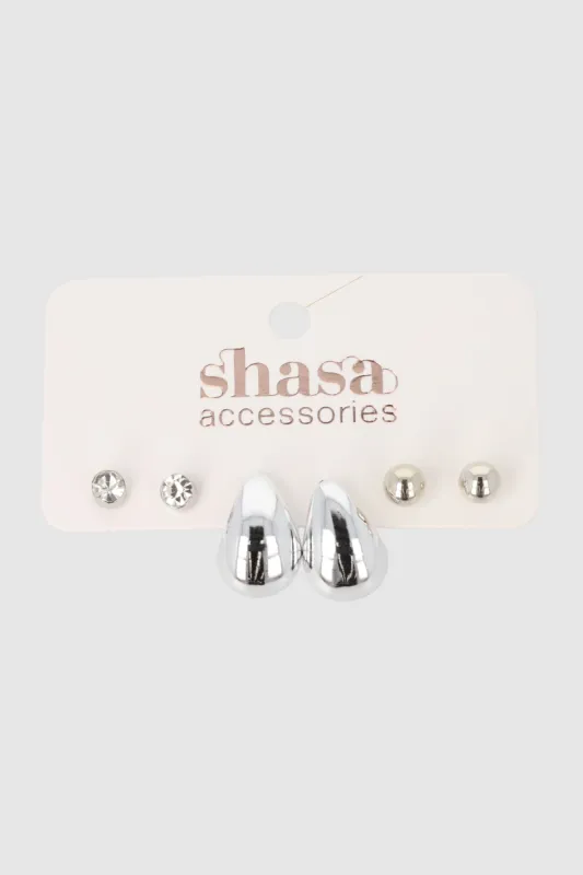 3 PR ARRACADAS GOTA sold by Shasa