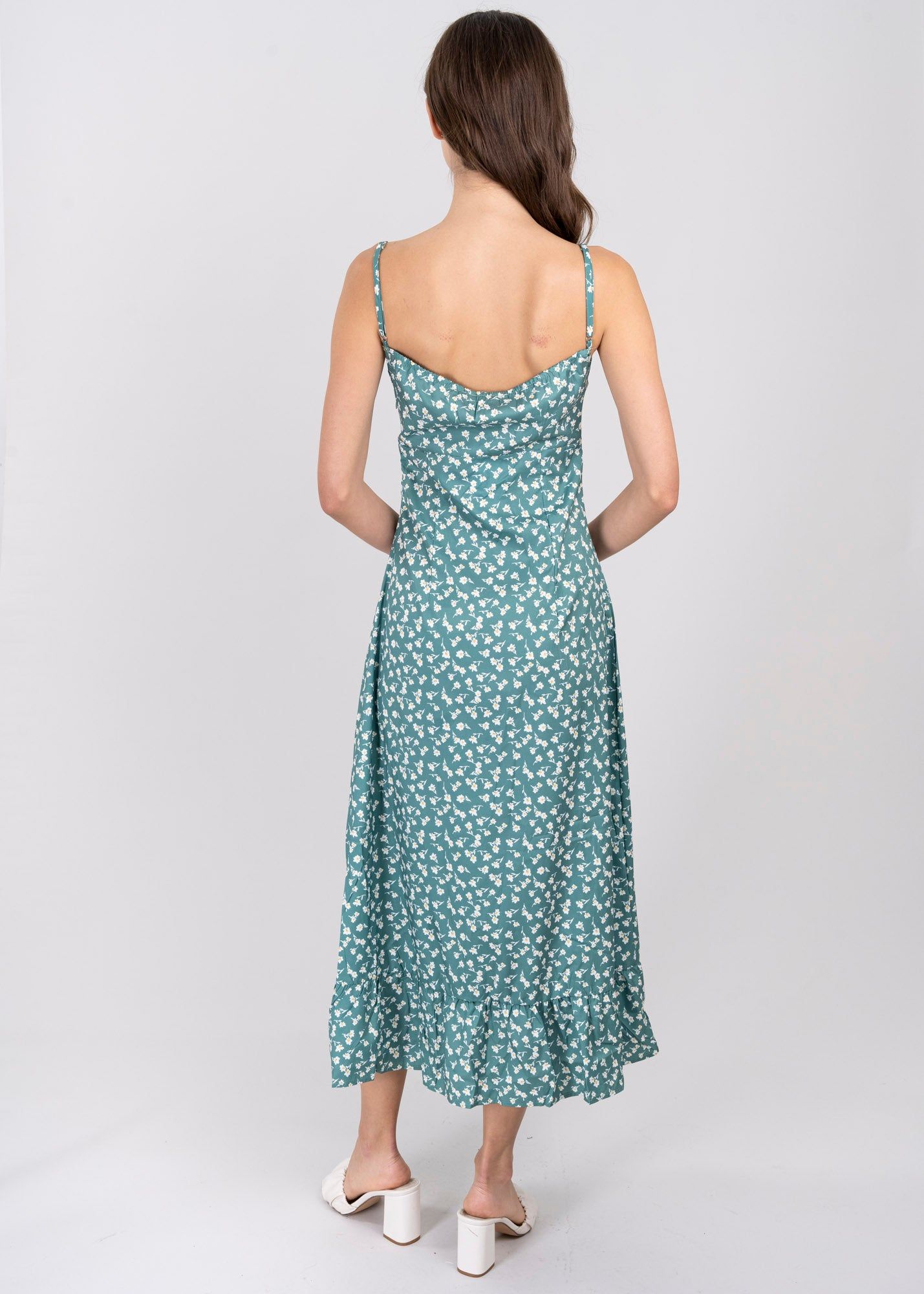 Vestido maxi flores abertura pierna sold by Shasa product image thumbnail 4