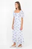 Vestido maxi con estampado de flores sold by Shasa