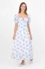 Vestido maxi con estampado de flores sold by Shasa