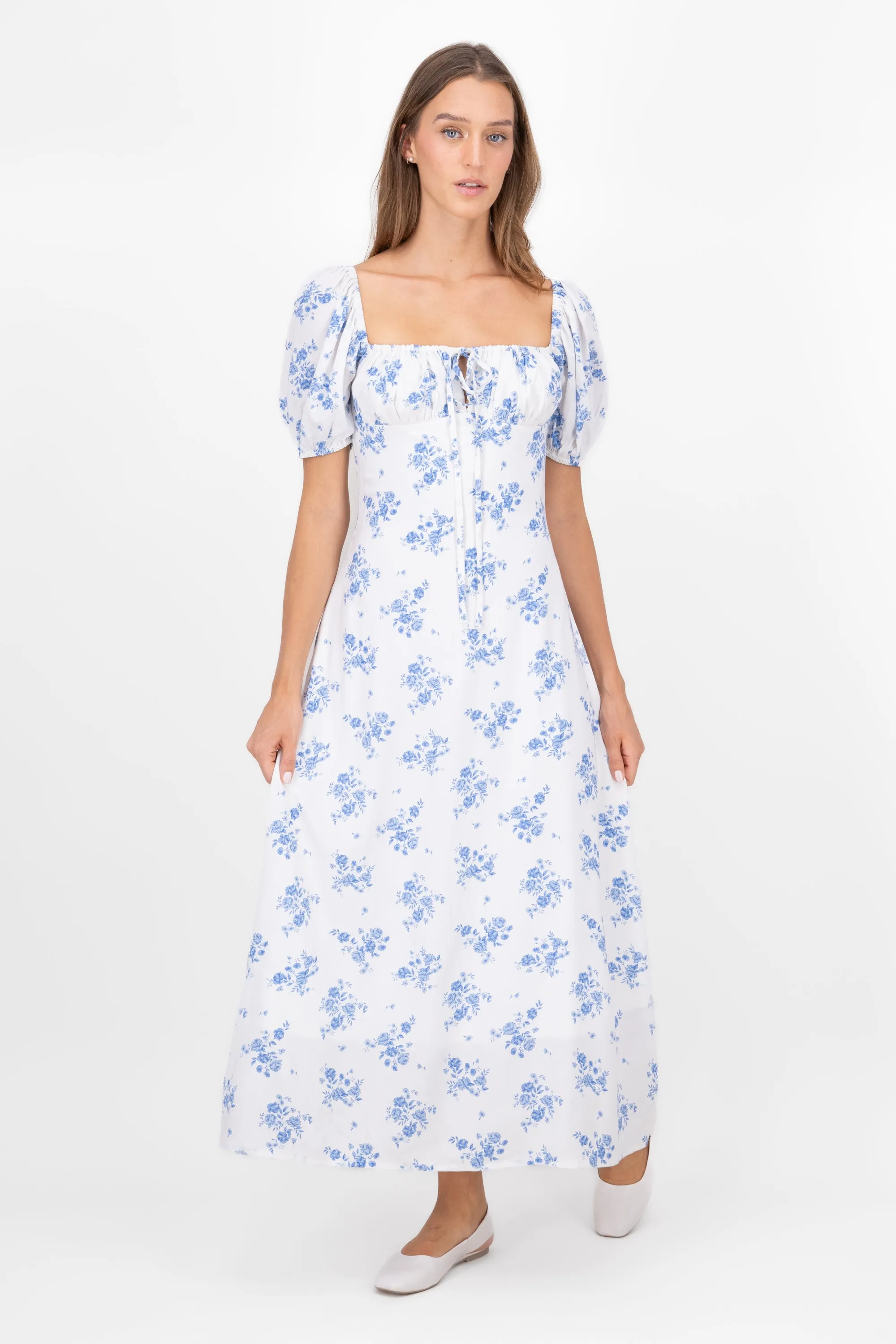 Vestido maxi con estampado de flores sold by Shasa product image thumbnail 2