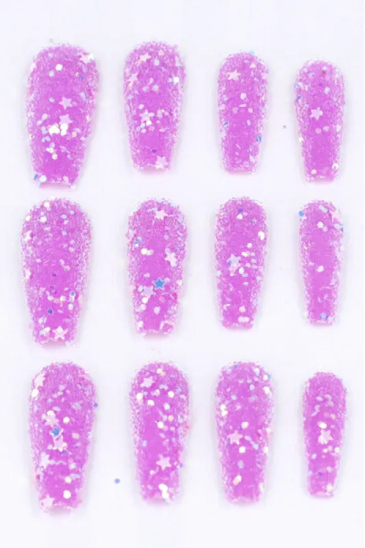 Set 12 uñas postizas chunky estrellas sold by Shasa