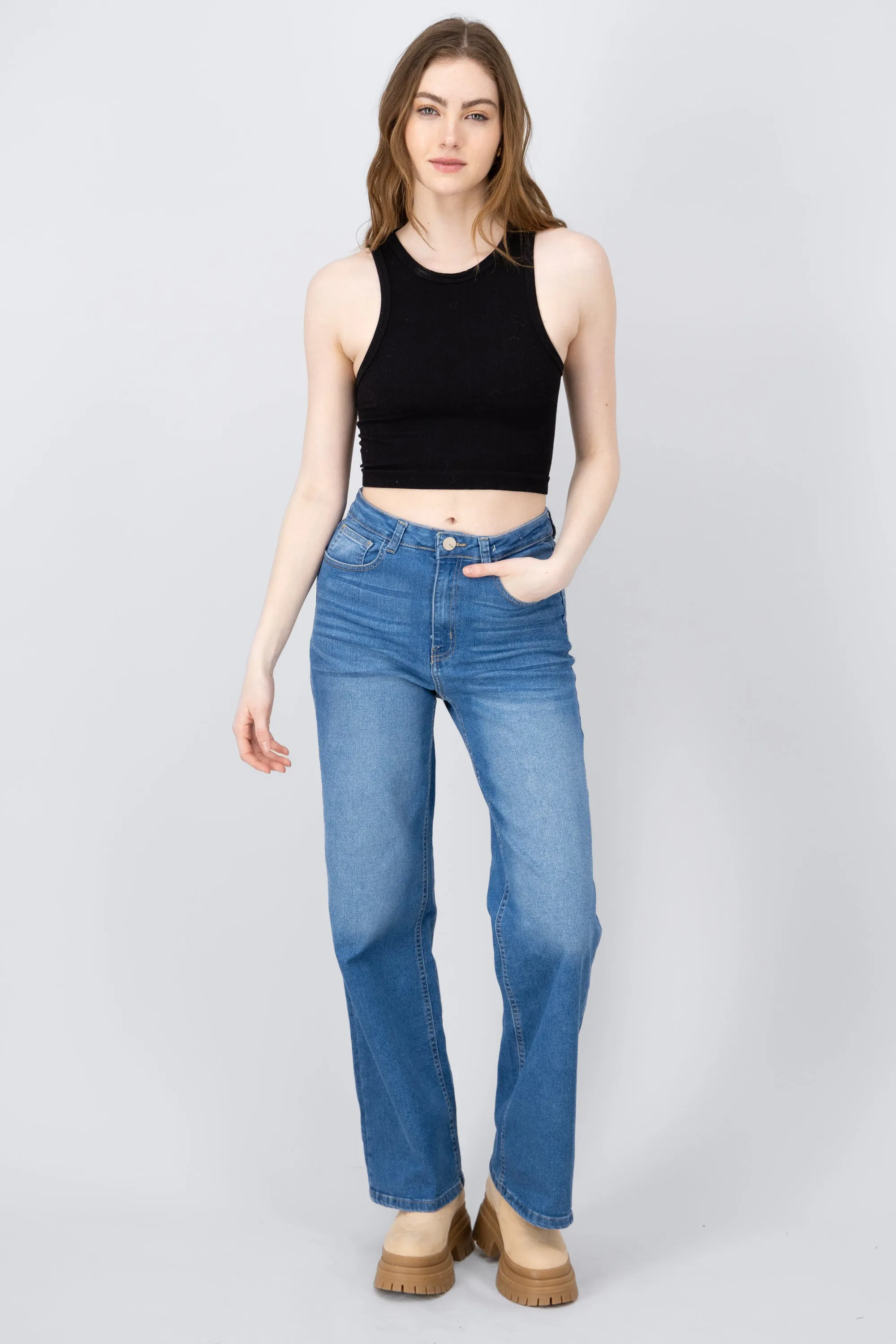 Jeans wide leg básicos sold by Shasa