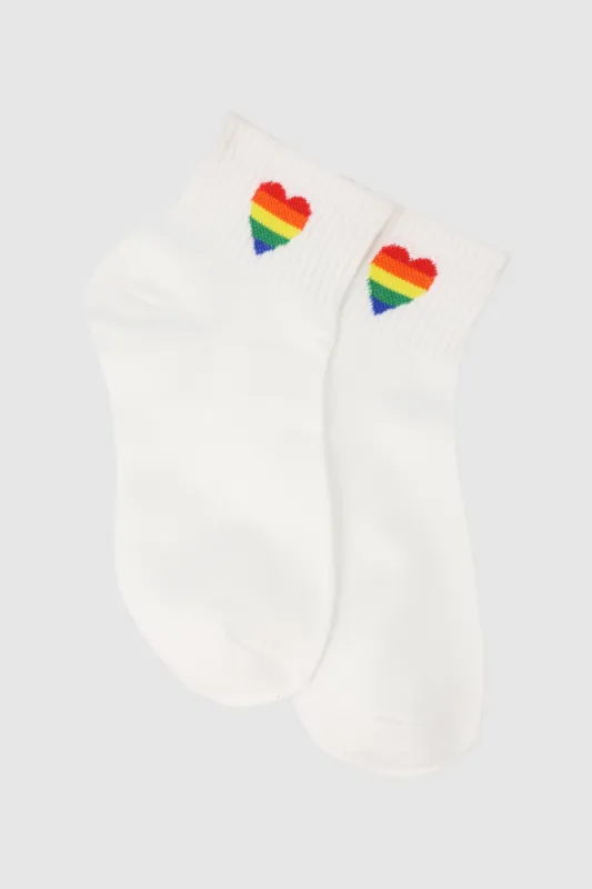 Calcetín de print de arcoiris sold by Shasa