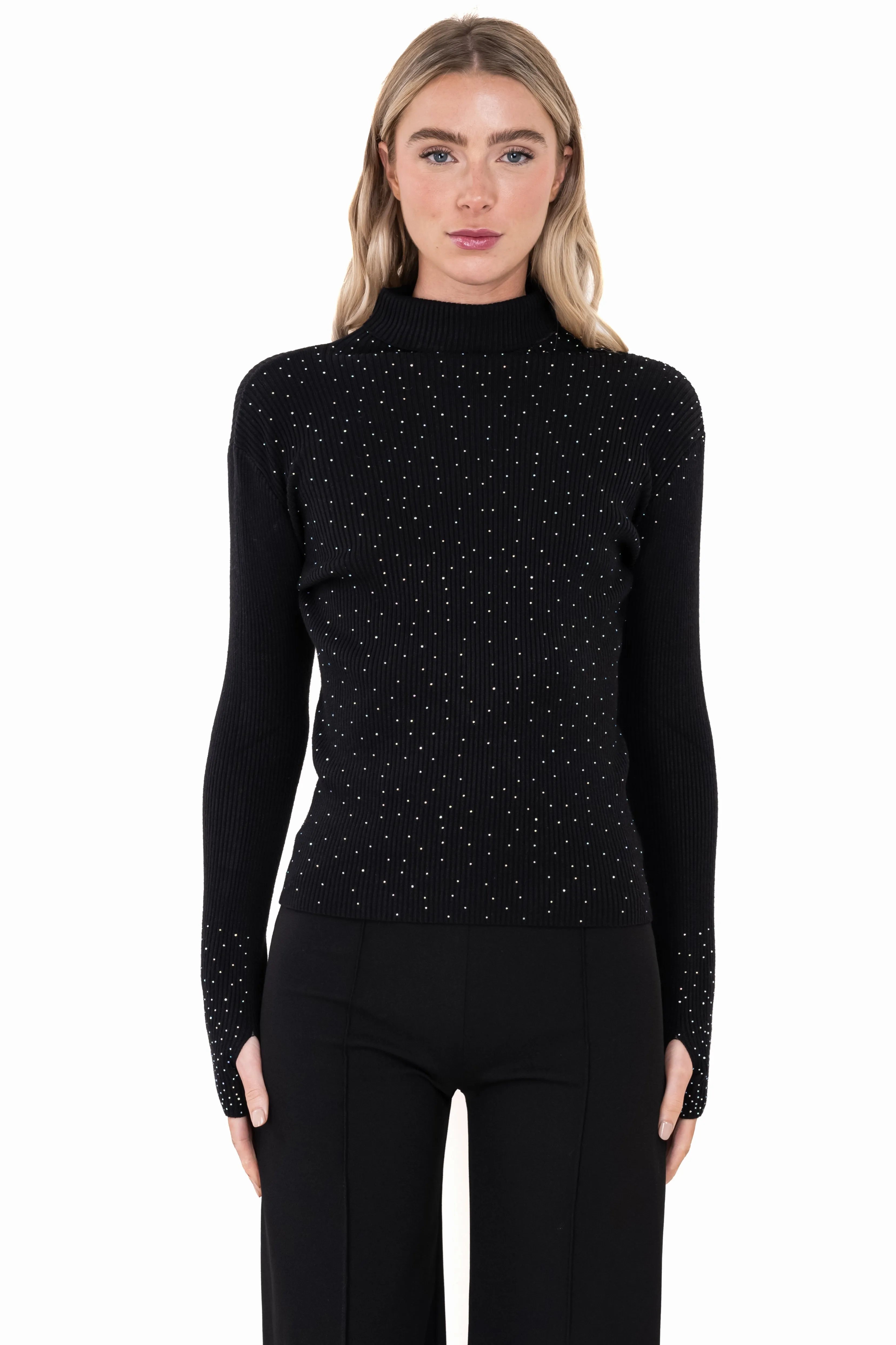 Suéter acanalado aplicación brillos sold by Shasa product image thumbnail 2