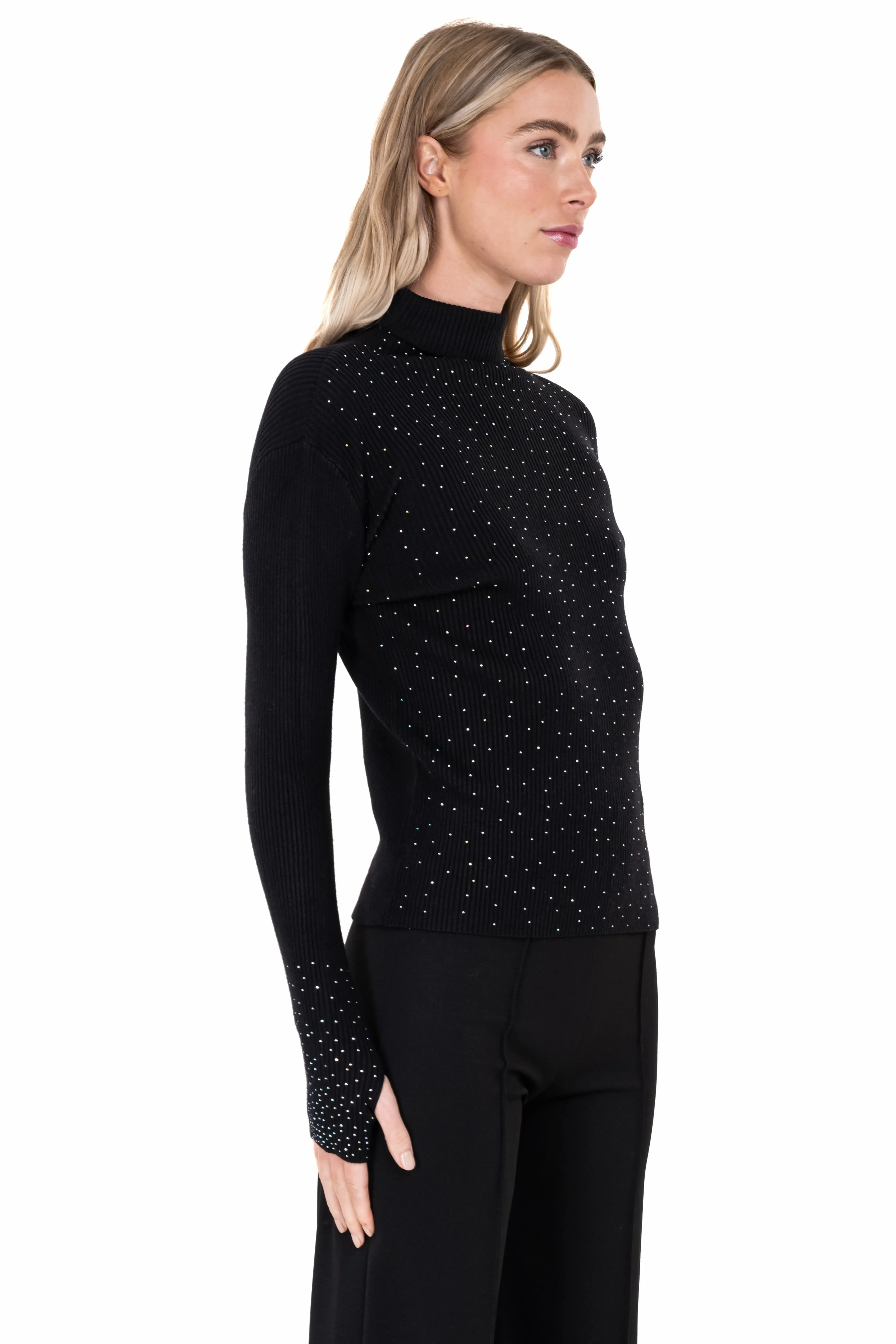 Suéter acanalado aplicación brillos sold by Shasa product image thumbnail 3