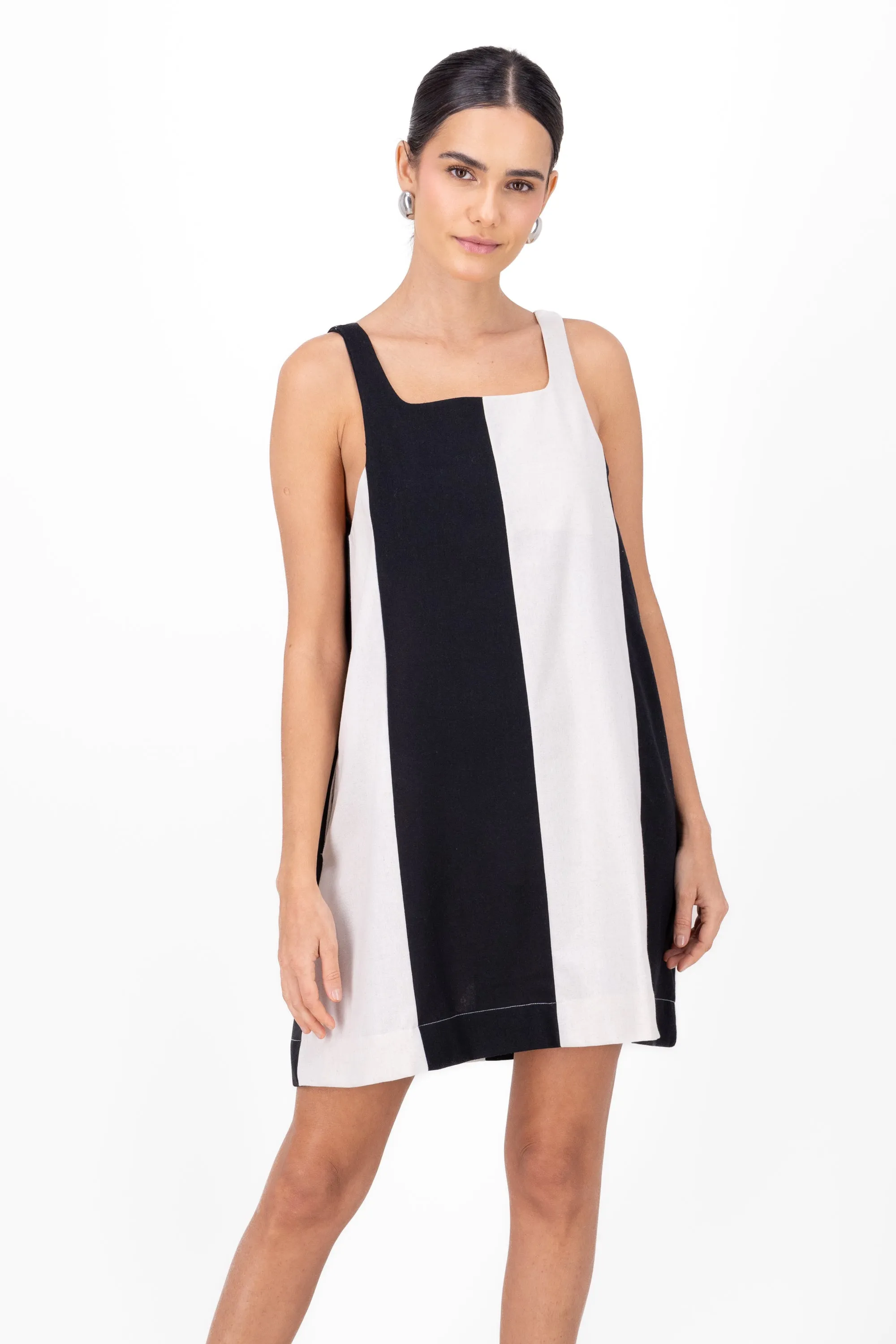 Vestido mini rayas contraste tirante ancho Hypster sold by Shasa product image thumbnail 2