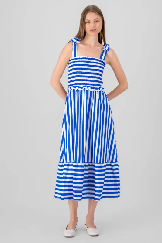 Maxi vestido smock rayas sold by Shasa