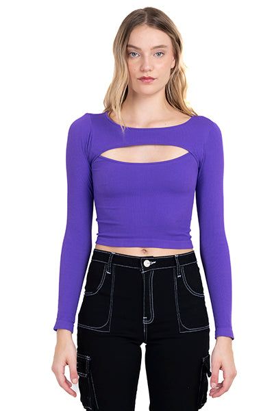 Top cut out manga larga sold by Shasa product image thumbnail 2