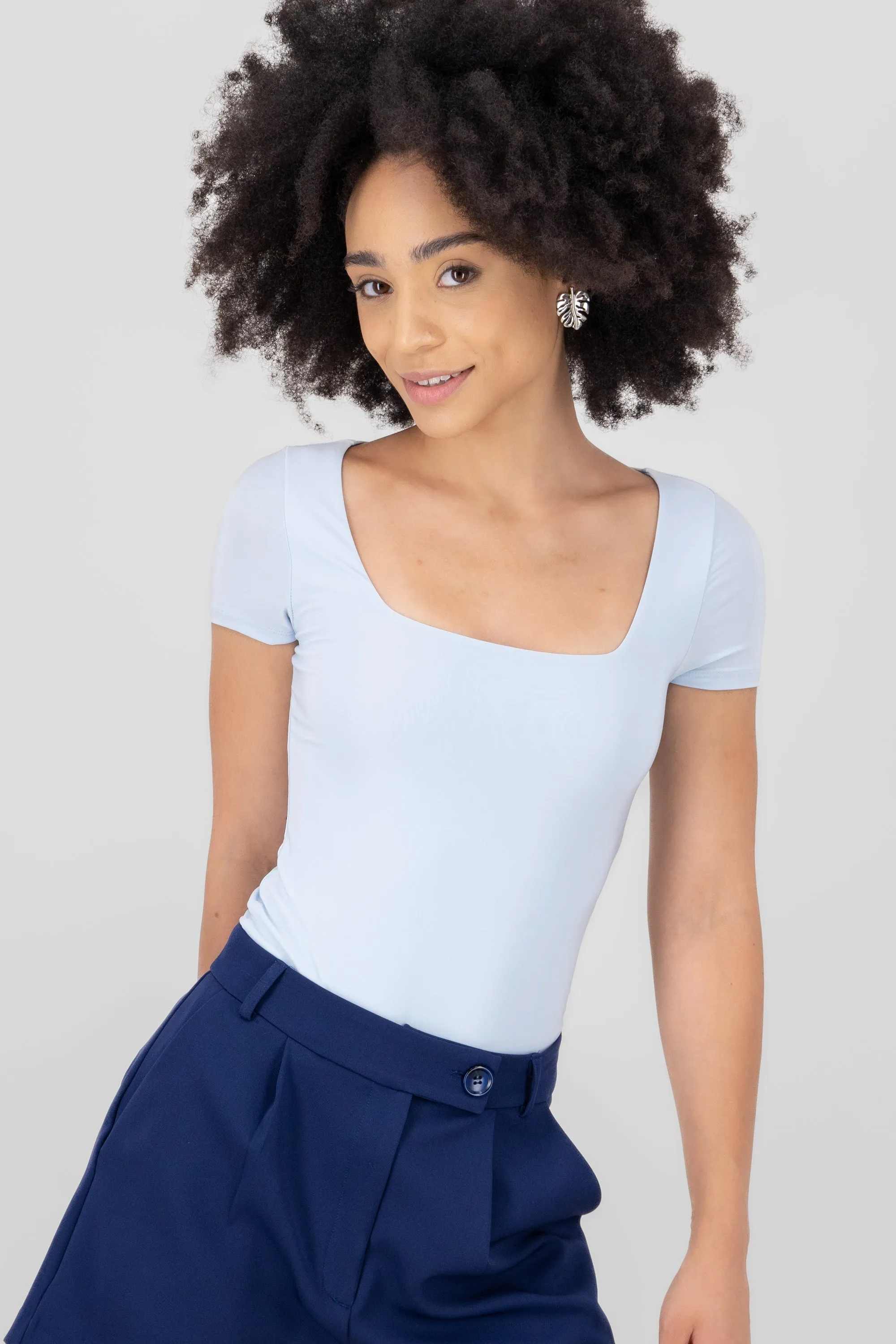 Body escote cuadrado doble tela sold by Shasa