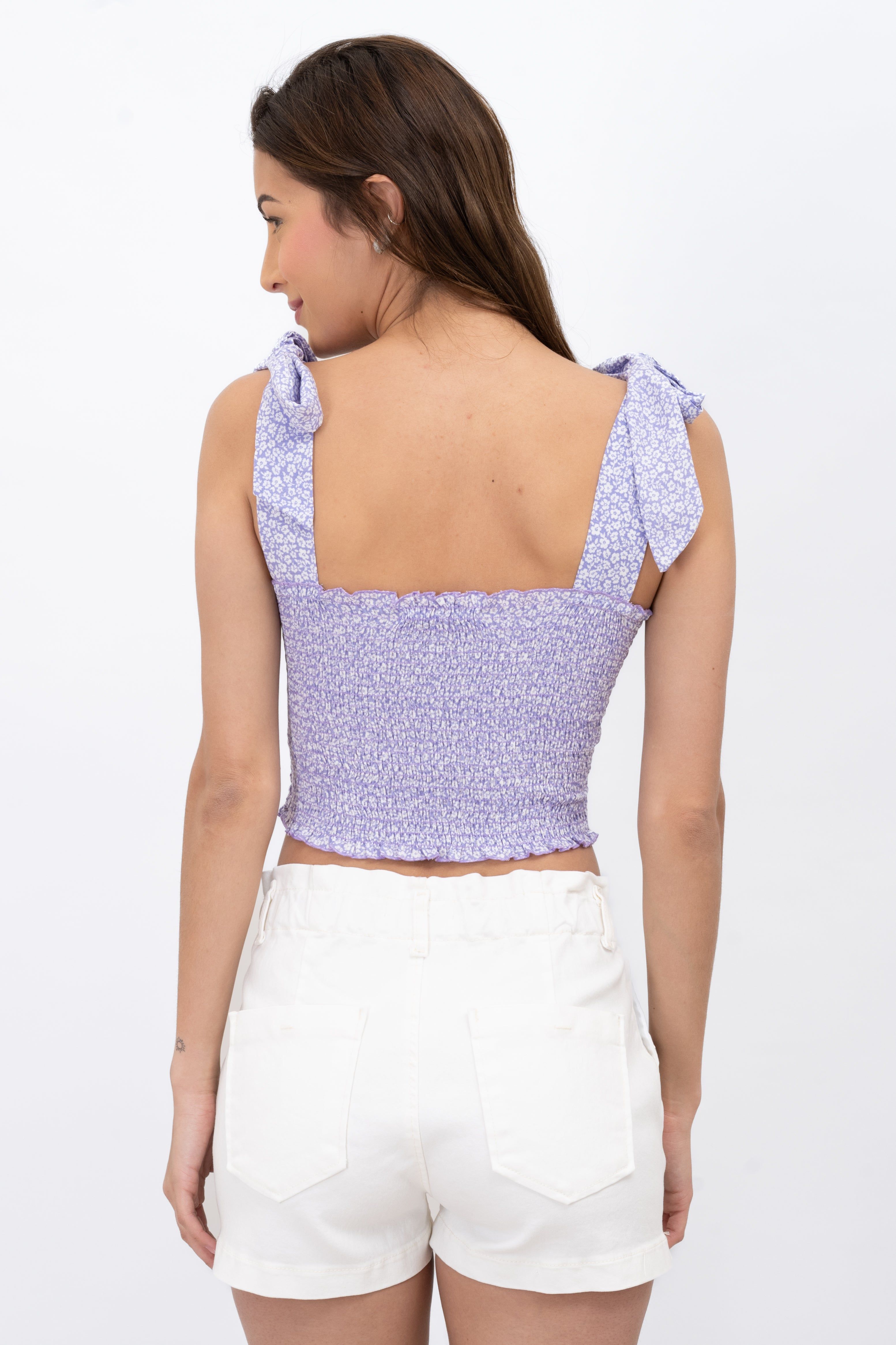 Top smock tirante ancho flores sold by Shasa product image thumbnail 4