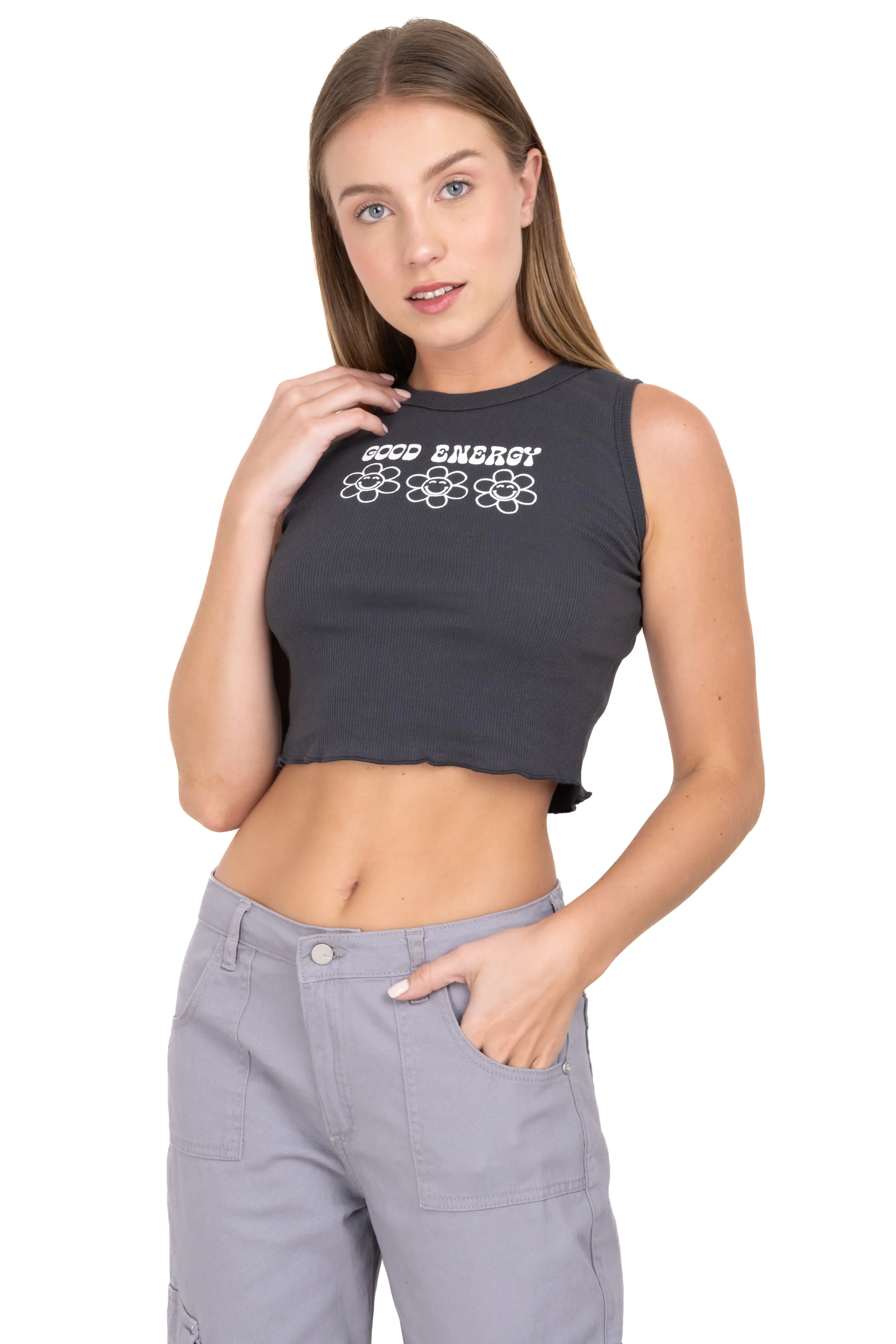 Top crop tank acanalado sold by Shasa product image thumbnail 2