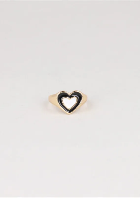 Anillo corazón bicolor sold by Shasa