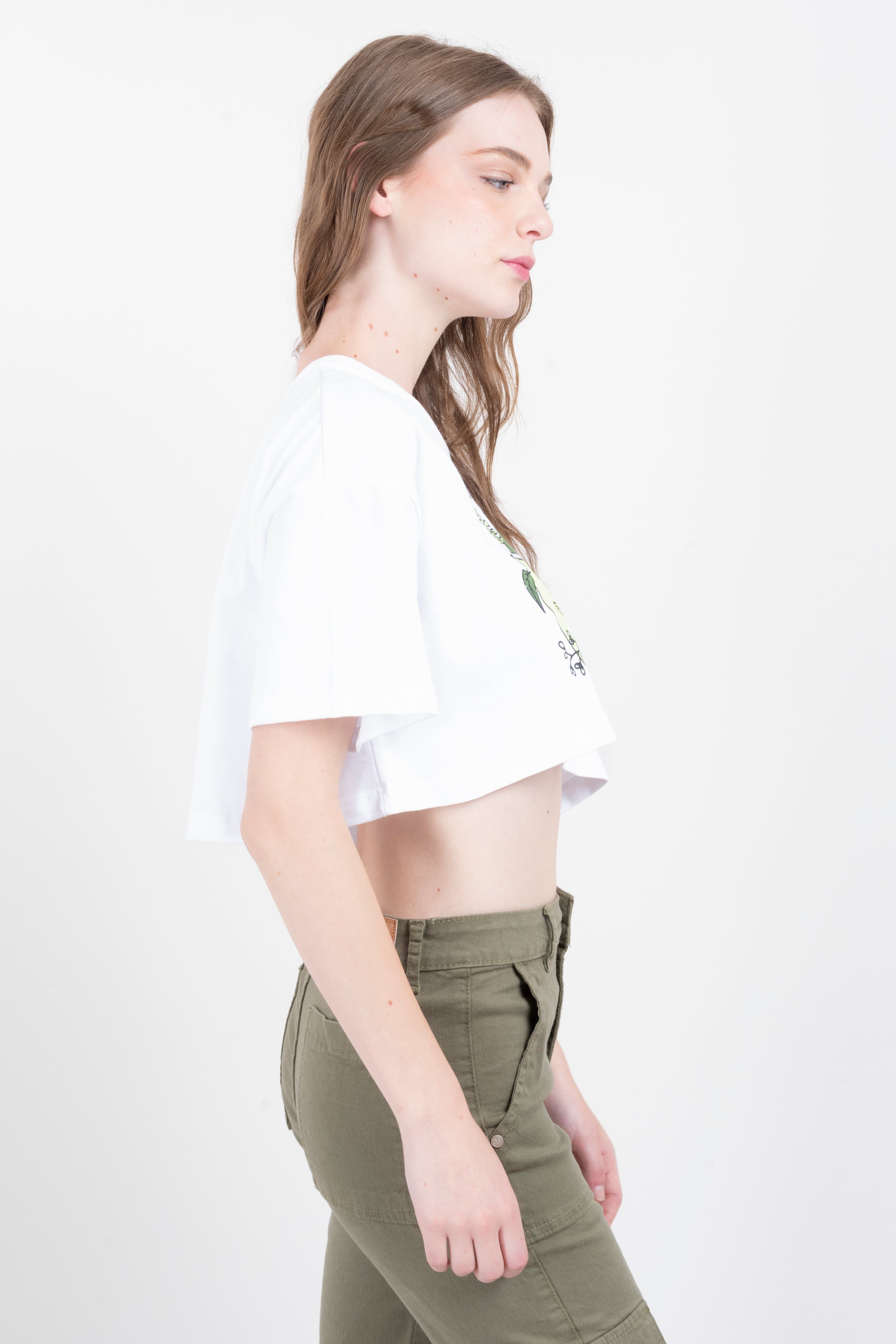 Playera crop oversize ícono verde sold by Shasa product image thumbnail 3