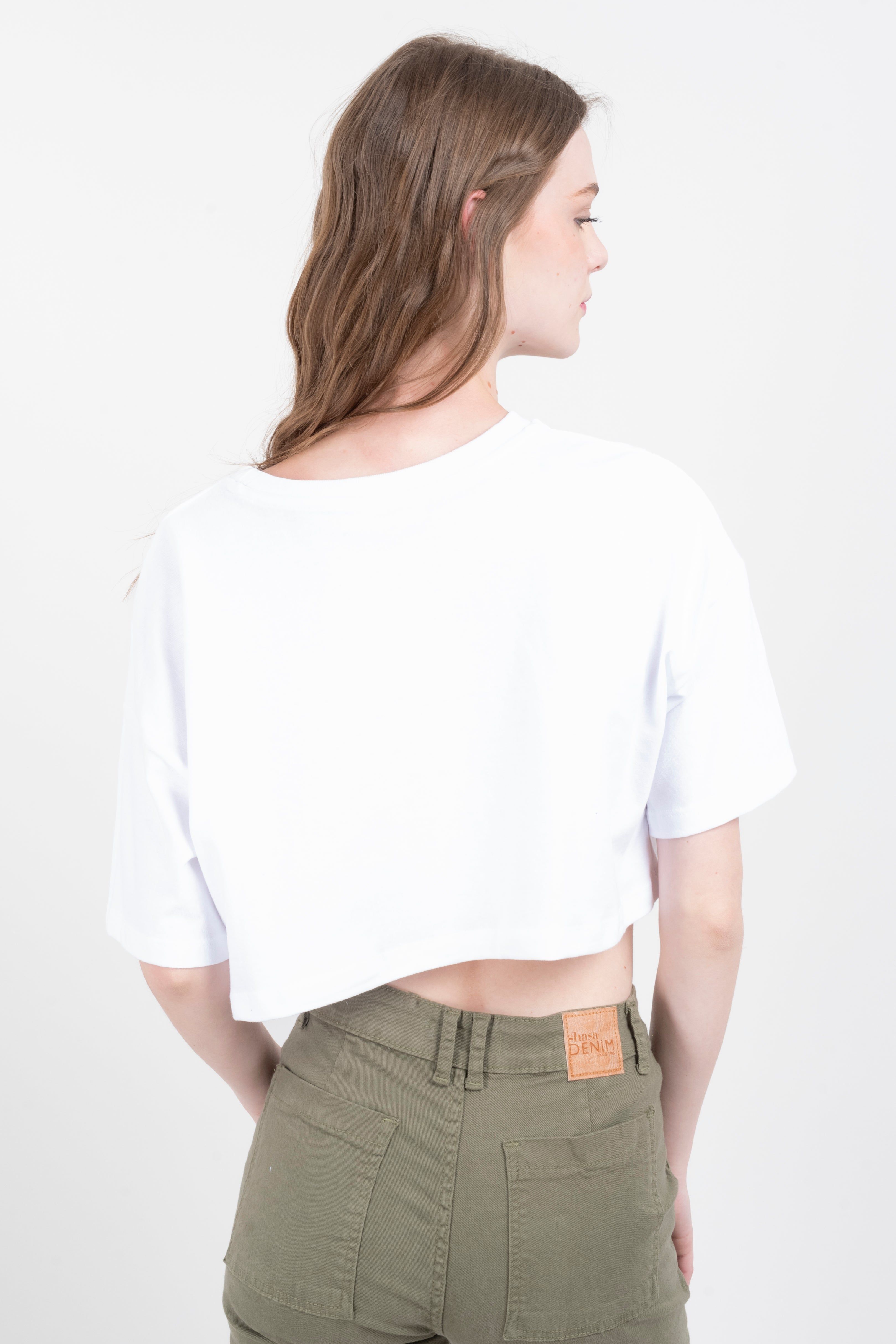 Playera crop oversize ícono verde sold by Shasa product image thumbnail 4