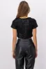 Blusa crop multilentejuela sold by Shasa