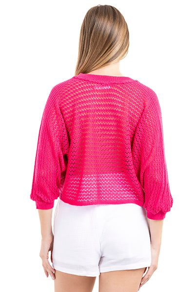 Suéter amplio crochet manga 3/4 sold by Shasa product image thumbnail 4