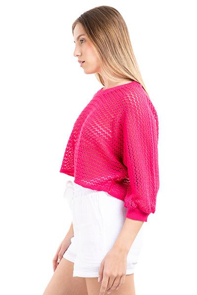 Suéter amplio crochet manga 3/4 sold by Shasa product image thumbnail 3