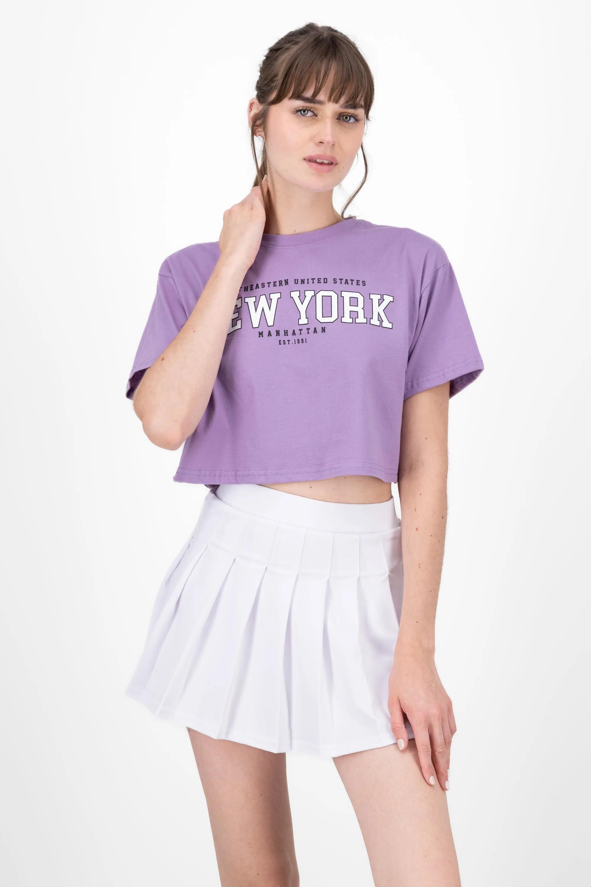 Top Crop Estampado New York sold by Shasa