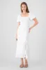Vestido maxi liso botones sold by Shasa