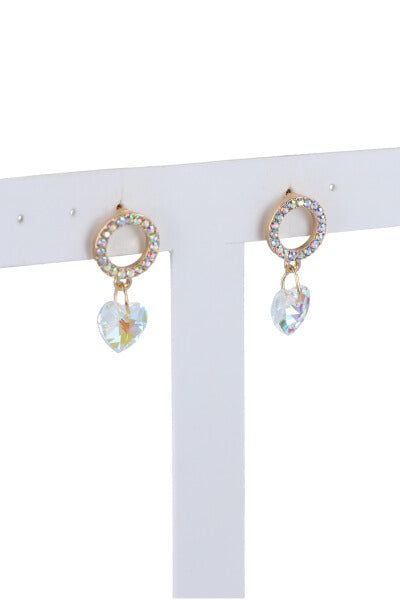 Aretes largos corazón sold by Shasa product image thumbnail 2