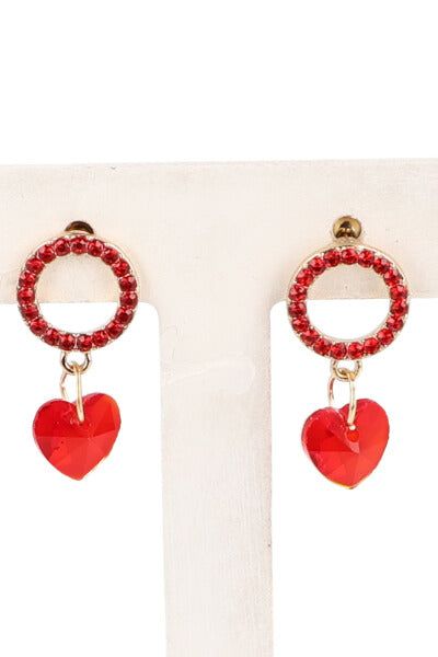 Aretes largos corazón sold by Shasa product image thumbnail 3