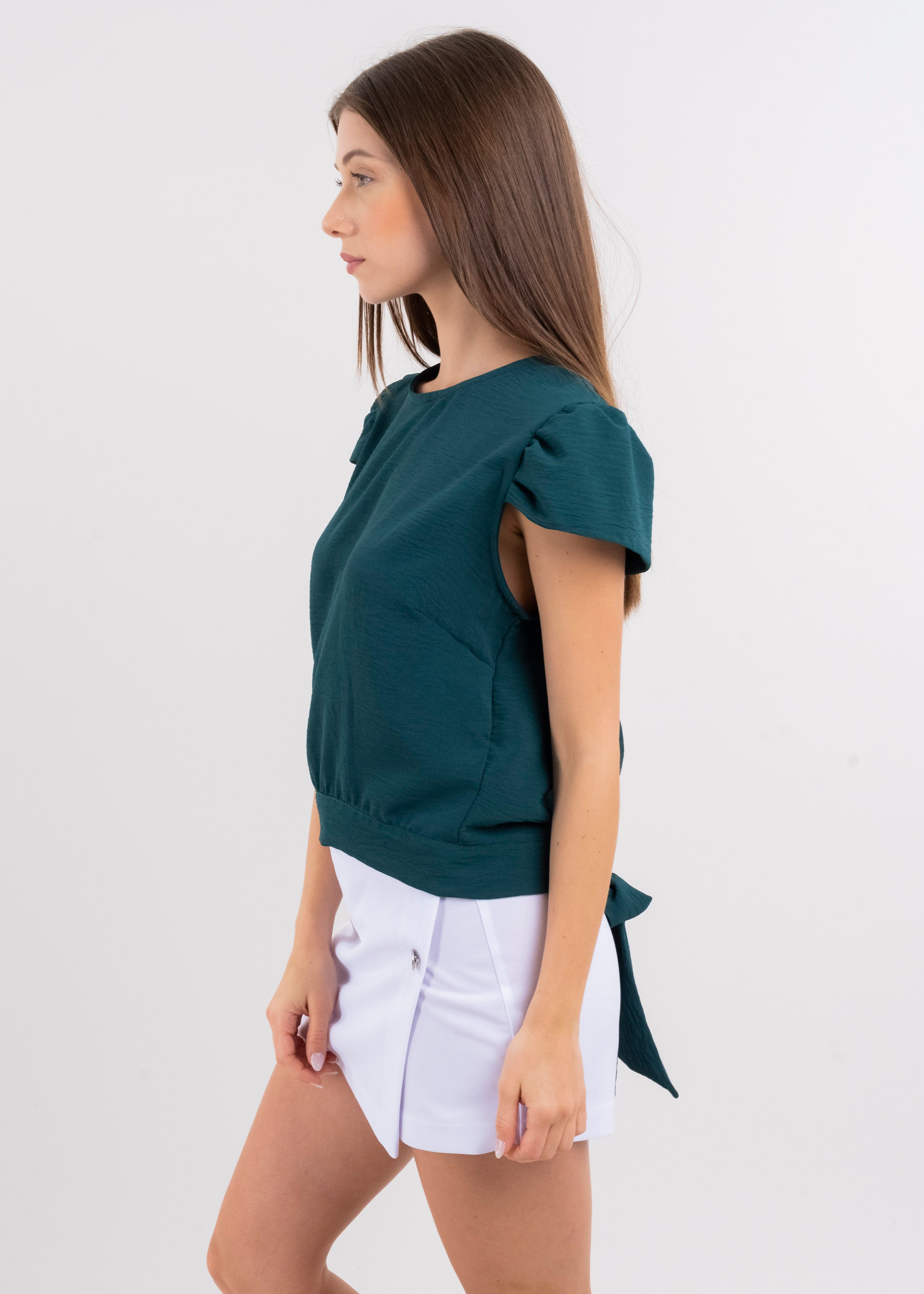 Blusa manga abullonada espalda abierta cinta sold by Shasa product image thumbnail 3