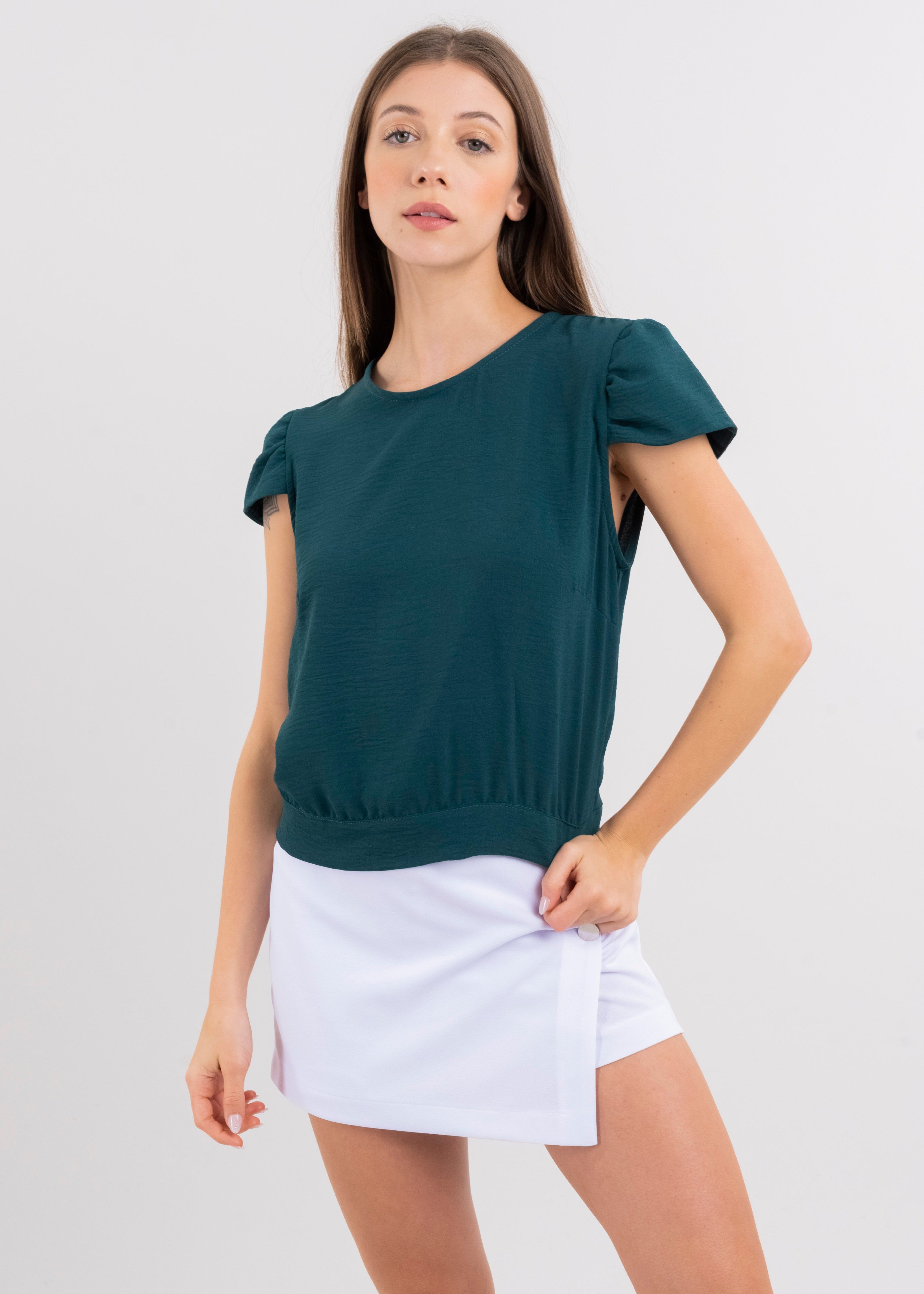 Blusa manga abullonada espalda abierta cinta sold by Shasa product image thumbnail 2