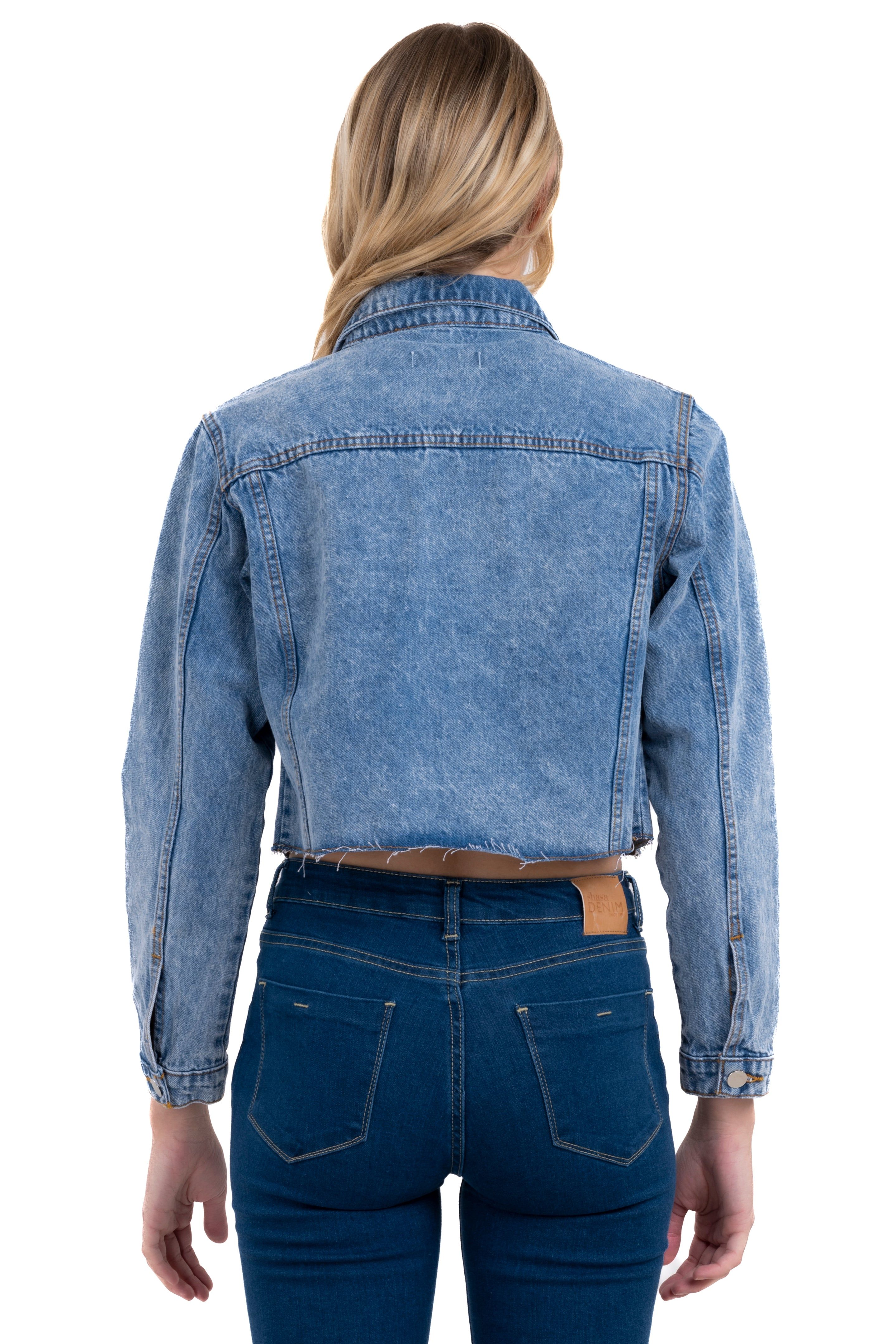 Chamarra de mezclilla con desgastes sold by Shasa product image thumbnail 4