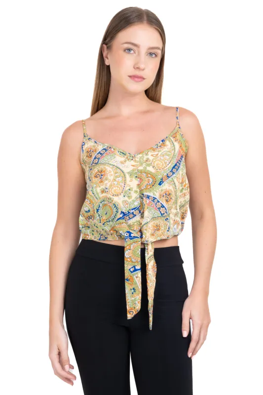 Top cintas estampado paisley sold by Shasa