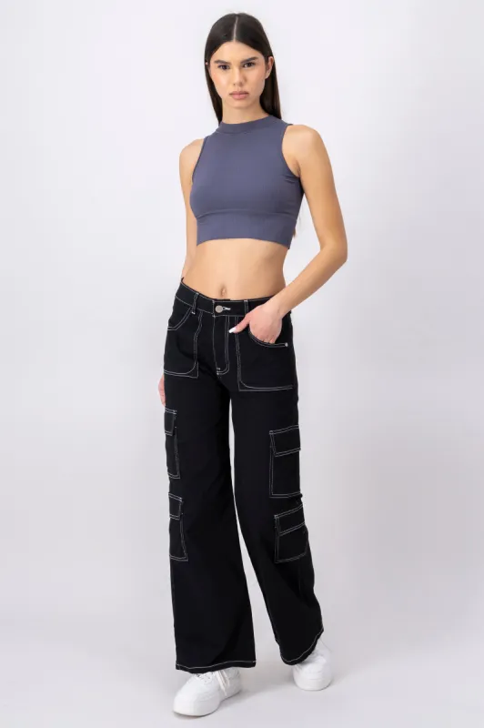 Jeans Straight 4 Bolsillos Laterales sold by Shasa