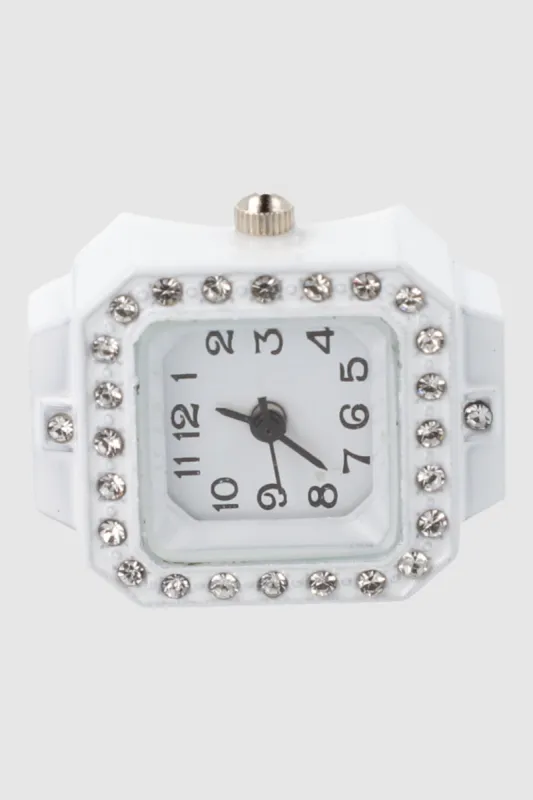 Anillo reloj cuadrado color sold by Shasa